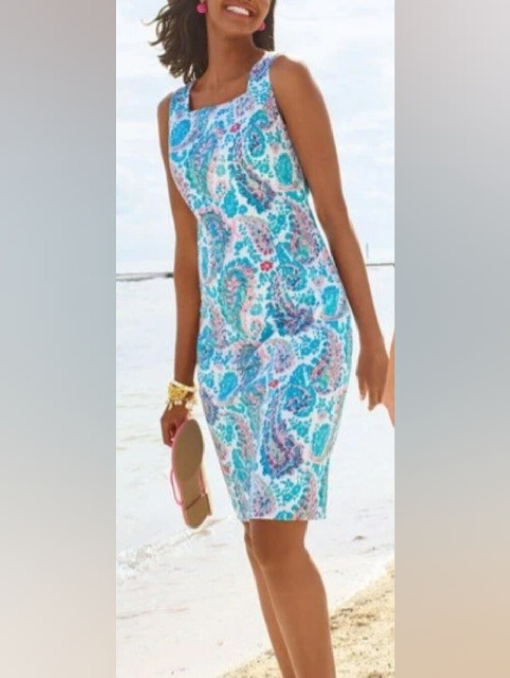 Talbots Fresco Sheath Dress - Picture 3 of 11
